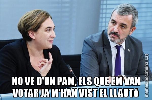 NO VE D'UN PAM, ELS QUE EM VAN VOTAR JA M'HAN VIST EL LLAUTó