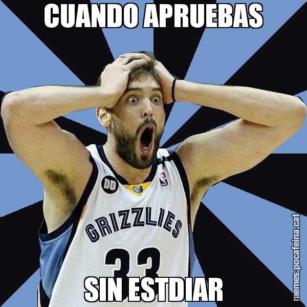 CUANDO APRUEBAS SIN ESTDIAR - Marc Gasol