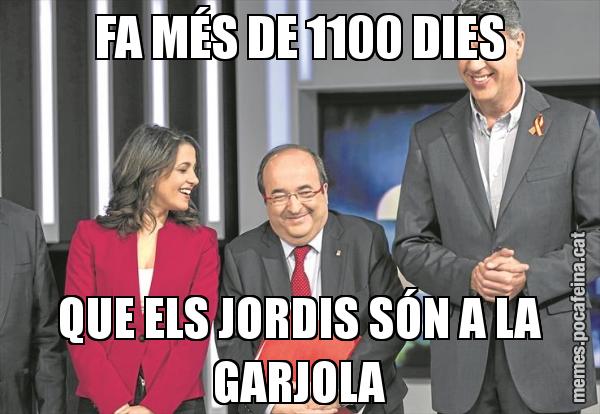 FA MÉS DE 1100 DIES QUE ELS JORDIS SÓN A LA GARJOLA