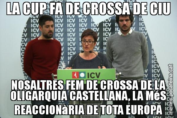 LA CUP FA DE CROSSA DE CIU NOSALTRES FEM DE CROSSA DE LA OLIGARQUIA CASTELLANA, LA MéS REACCIONàRIA DE TOTA EUROPA