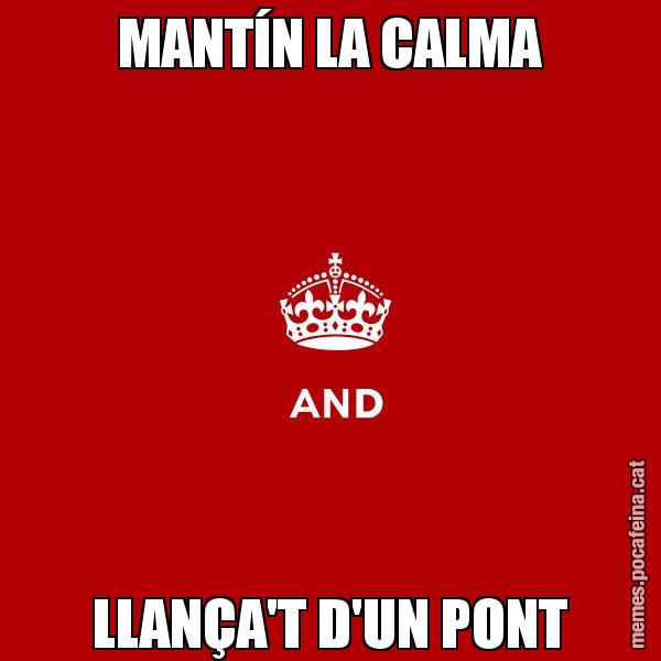 MANTÍN LA CALMA LLANÇA'T D'UN PONT - Keep