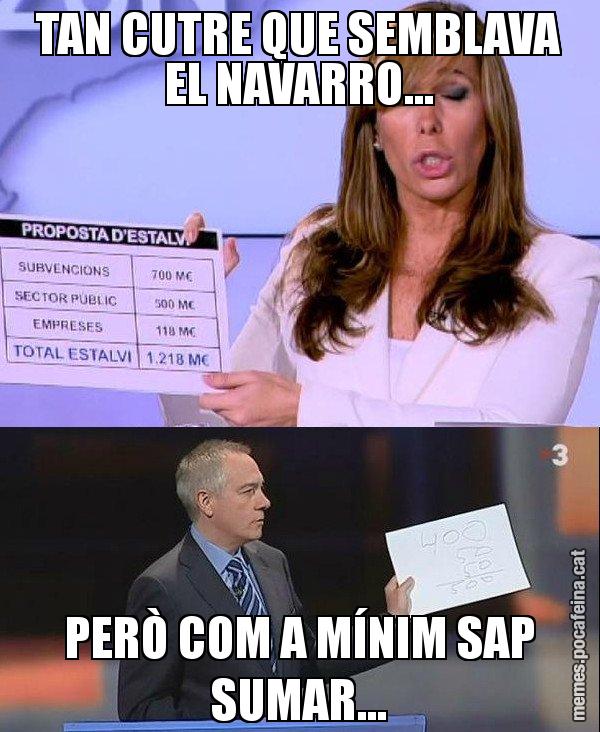 TAN CUTRE QUE SEMBLAVA EL NAVARRO... PERÒ COM A MÍNIM SAP SUMAR... - Camacho VS Navarro