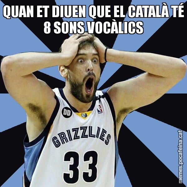 QUAN ET DIUEN QUE EL CATALÀ TÉ 8 SONS VOCÀLICS - Marc Gasol