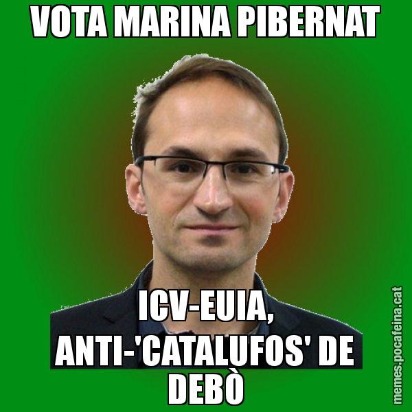 VOTA MARINA PIBERNAT ICV-EUIA, ANTI-'CATALUFOS' DE DEBÒ - Joan Herrera