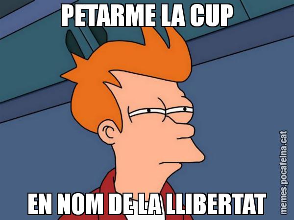 PETARME LA CUP EN NOM DE LA LLIBERTAT - Futurama Fry