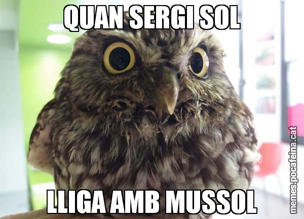 QUAN SERGI SOL LLIGA AMB MUSSOL