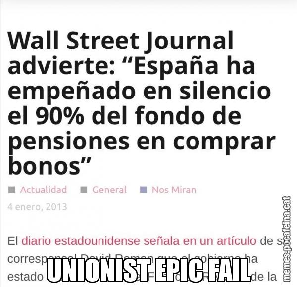 UNIONIST EPIC FAIL