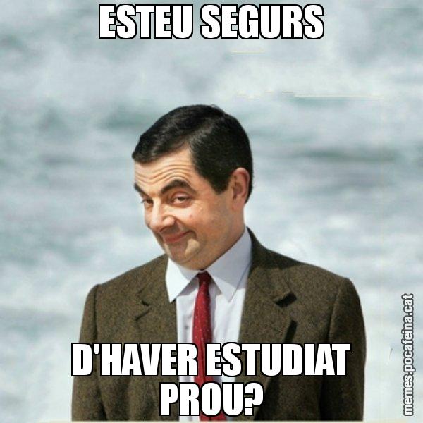 ESTEU SEGURS D'HAVER ESTUDIAT PROU? - Mr. Bean