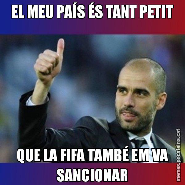 EL MEU PAÍS ÉS TANT PETIT QUE LA FIFA TAMBÉ EM VA SANCIONAR - Pep Guardiola