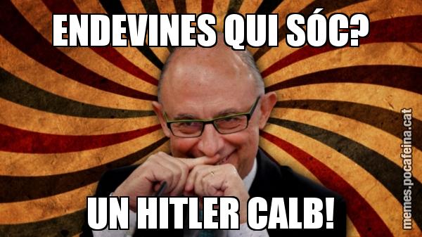 ENDEVINES QUI SÓC? UN HITLER CALB!