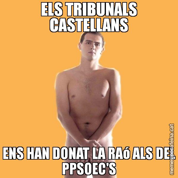 ELS TRIBUNALS CASTELLANS ENS HAN DONAT LA RAó ALS DEL PPSOEC'S - Albert Rivera