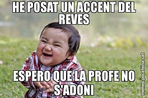 HE POSAT UN ACCENT DEL REVES ESPERO QUE LA PROFE NO S'ADONI - El diabòlic nen asiàtic