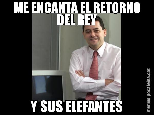 ME ENCANTA EL RETORNO DEL REY Y SUS ELEFANTES