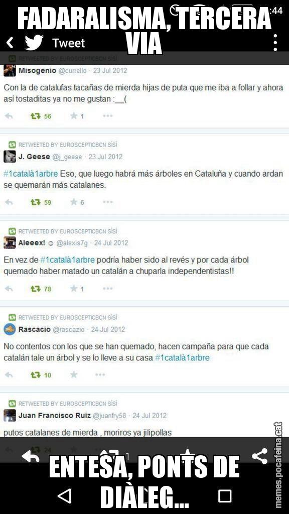 FADARALISMA, TERCERA VIA ENTESA, PONTS DE DIÀLEG...
