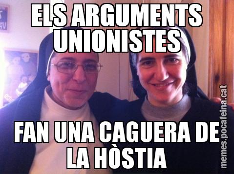 ELS ARGUMENTS UNIONISTES FAN UNA CAGUERA DE LA HÒSTIA