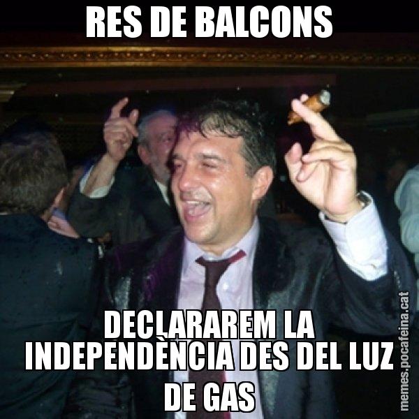 RES DE BALCONS DECLARAREM LA INDEPENDÈNCIA DES DEL LUZ DE GAS - Laporta de Festa