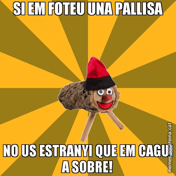 SI EM FOTEU UNA PALLISA NO US ESTRANYI QUE EM CAGUI A SOBRE! - El tió