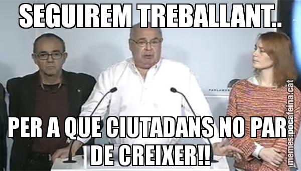 SEGUIREM TREBALLANT.. PER A QUE CIUTADANS NO PARI DE CREIXER!!