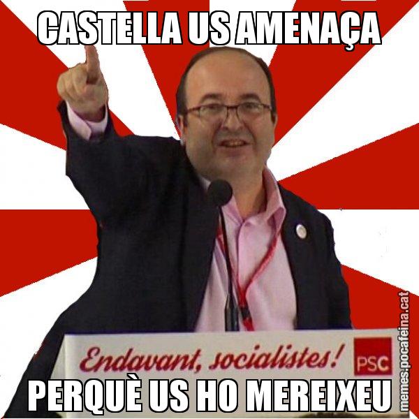 CASTELLA US AMENAÇA PERQUÈ US HO MEREIXEU - Miquel Iceta