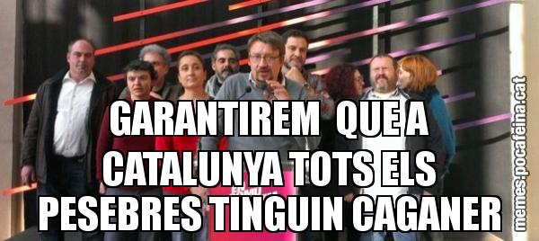 GARANTIREM  QUE A CATALUNYA TOTS ELS PESEBRES TINGUIN CAGANER