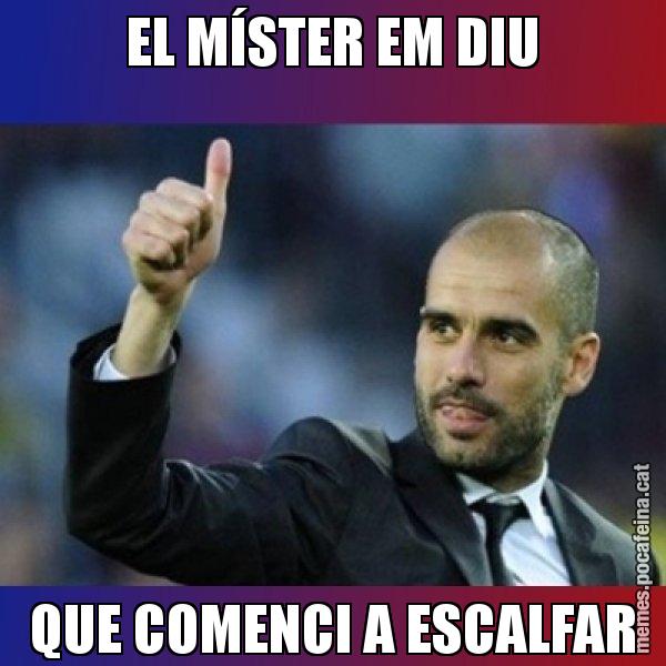 EL MÍSTER EM DIU QUE COMENCI A ESCALFAR - Pep Guardiola