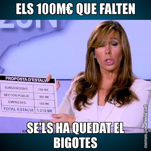 ELS 100M€ QUE FALTEN SE'LS HA QUEDAT EL BIGOTES - Alícia Paper i Suma