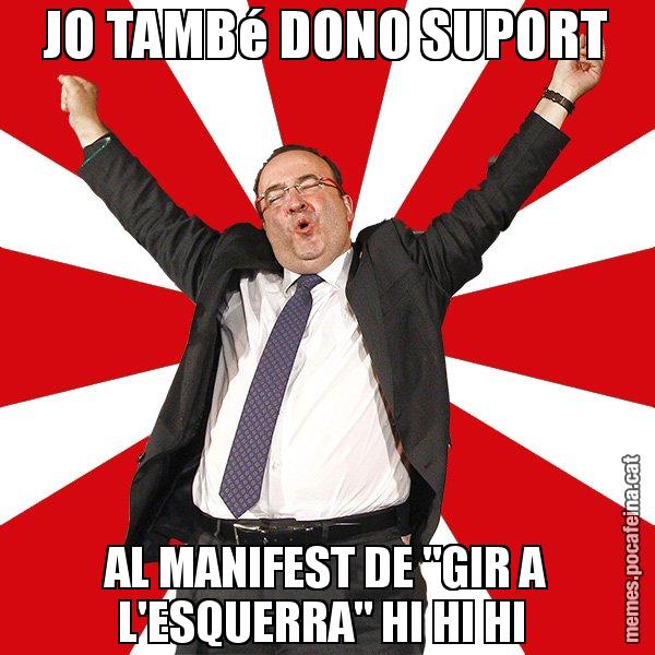 JO TAMBé DONO SUPORT AL MANIFEST DE "GIR A L'ESQUERRA" HI HI HI - Miquel Iceta - 27S