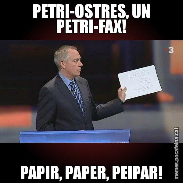 PETRI-OSTRES, UN PETRI-FAX! PAPIR, PAPER, PEIPAR! - Navarro Paper