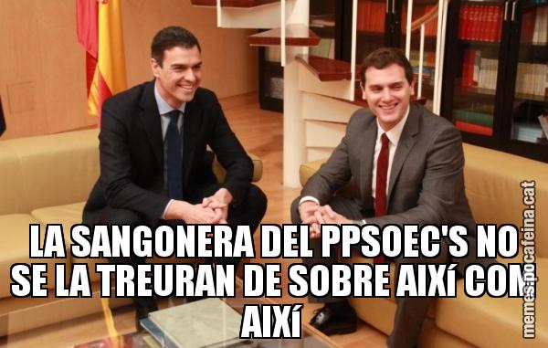 LA SANGONERA DEL PPSOEC'S NO SE LA TREURAN DE SOBRE AIXí COM AIXí