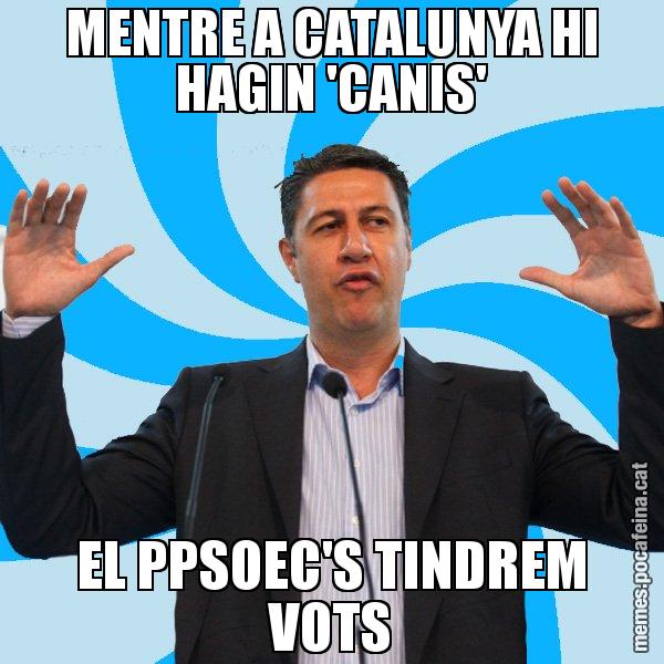 MENTRE A CATALUNYA HI HAGIN 'CANIS' EL PPSOEC'S TINDREM VOTS - Xavier García Albiol - 27S