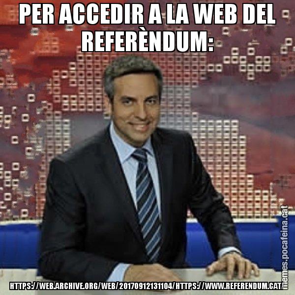PER ACCEDIR A LA WEB DEL REFERÈNDUM: HTTPS://WEB.ARCHIVE.ORG/WEB/20170912131104/HTTPS://WWW.REFERENDUM.CAT/ - Trollicer