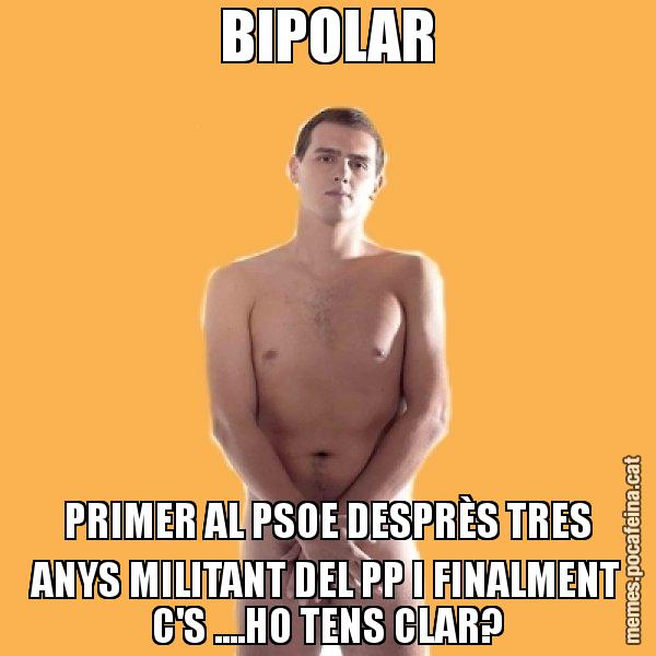 BIPOLAR PRIMER AL PSOE DESPRÈS TRES ANYS MILITANT DEL PP I FINALMENT C'S ....HO TENS CLAR? - Albert Rivera