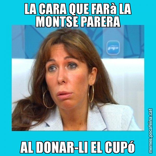LA CARA QUE FARà LA MONTSE PARERA AL DONAR-LI EL CUPó - Alícia Sánchez Camacho