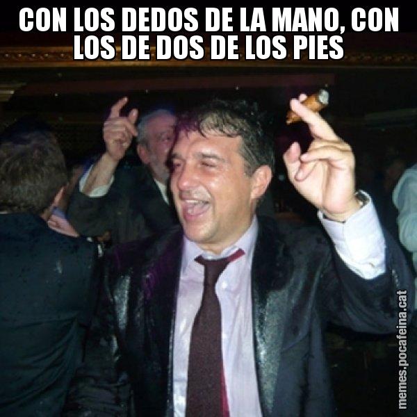 CON LOS DEDOS DE LA MANO, CON LOS DE DOS DE LOS PIES - Laporta de Festa