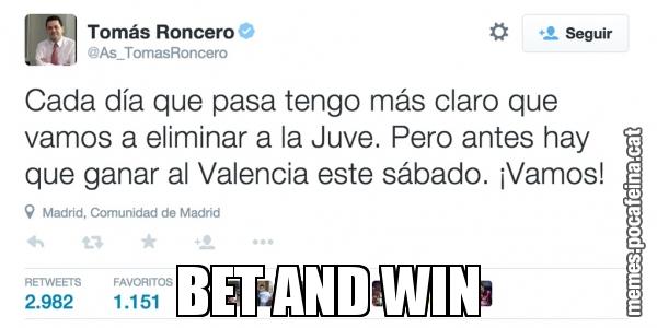 BET AND WIN