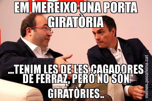 EM MEREIXO UNA PORTA GIRATÒRIA ...TENIM LES DE LES CAGADORES DE FERRAZ, PERÒ NO SÓN GIRATÒRIES..