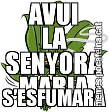 AVUI LA SENYORA MARIA S'ESFUMARÀ