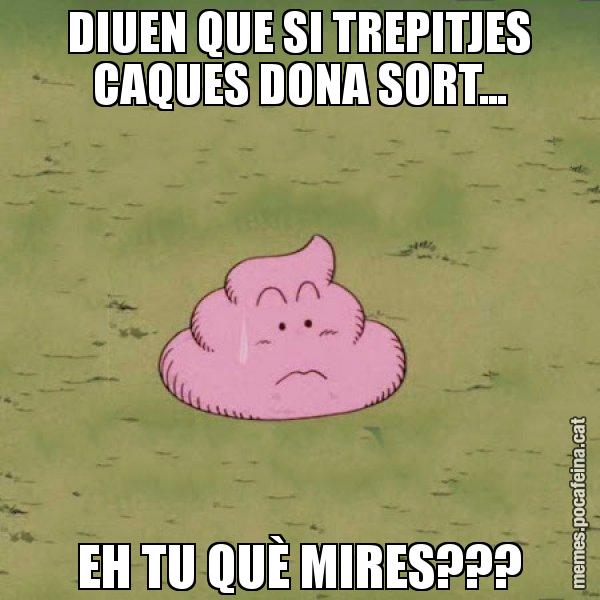 DIUEN QUE SI TREPITJES CAQUES DONA SORT... EH TU QUÈ MIRES??? - Caca