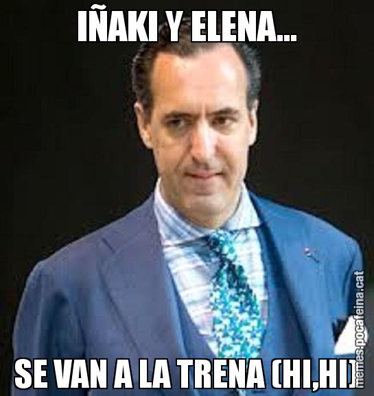IÑAKI Y ELENA... SE VAN A LA TRENA (HI,HI)