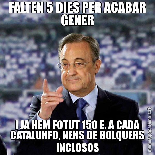 FALTEN 5 DIES PER ACABAR GENER I JA HEM FOTUT 150 E. A CADA CATALUNFO, NENS DE BOLQUERS INCLOSOS - Florentino