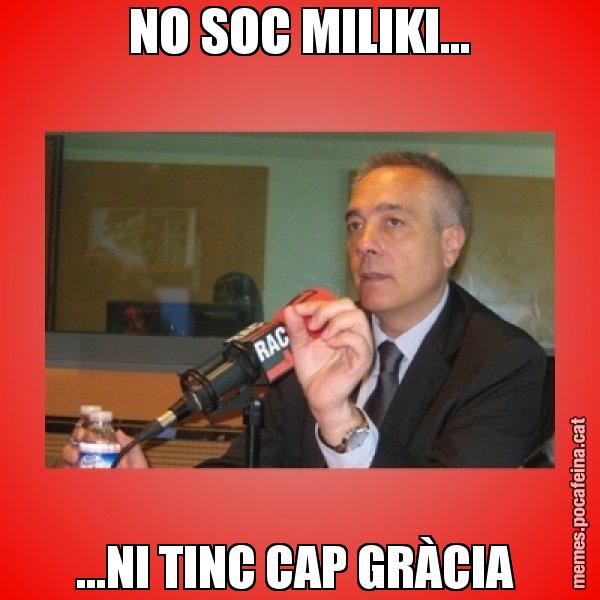 NO SOC MILIKI... ...NI TINC CAP GRÀCIA - Pere Navarro Titoleta