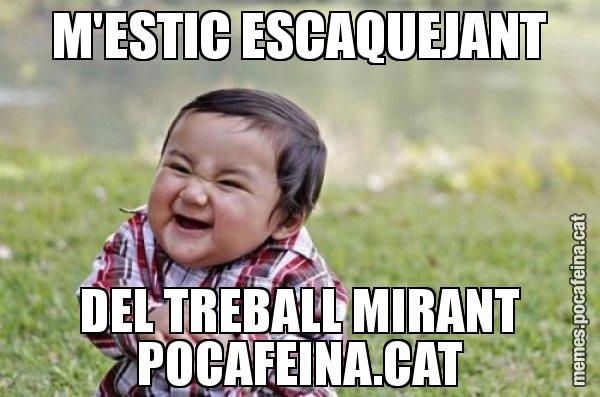 M'ESTIC ESCAQUEJANT DEL TREBALL MIRANT POCAFEINA.CAT - El diabòlic nen asiàtic