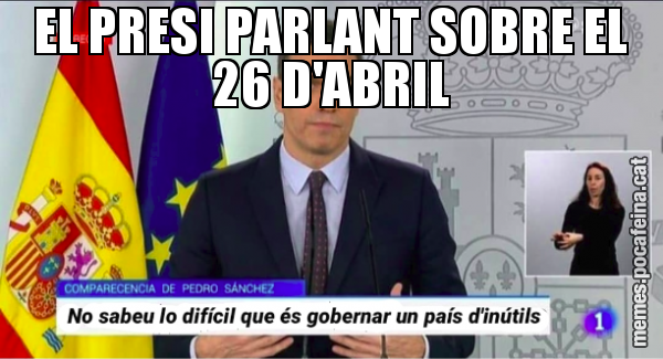 EL PRESI PARLANT SOBRE EL 26 D'ABRIL