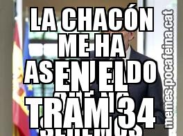 LA CHACÓN ME HA ASEGURADO QUE NO SEREMOS "QUATRE GATS"... Y ME HE INSCRIT... EN EL TRAM 34