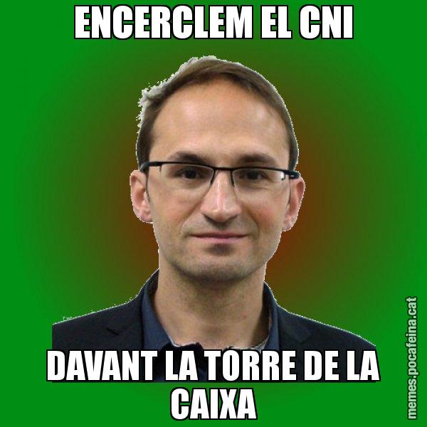 ENCERCLEM EL CNI DAVANT LA TORRE DE LA CAIXA - Joan Herrera