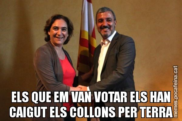 ELS QUE EM VAN VOTAR ELS HAN CAIGUT ELS COLLONS PER TERRA