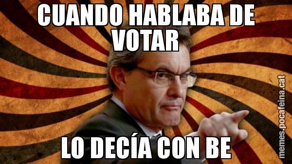 CUANDO HABLABA DE VOTAR LO DECÍA CON BE