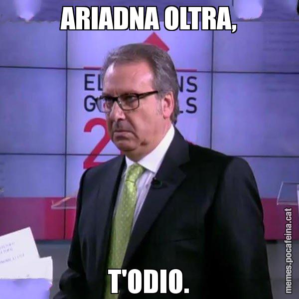ARIADNA OLTRA, T'ODIO. - Cuní emprenyat
