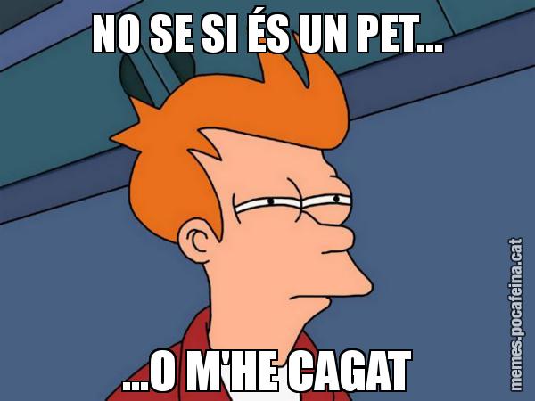 NO SE SI ÉS UN PET... ...O M'HE CAGAT - Futurama Fry