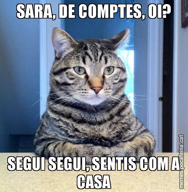 SARA, DE COMPTES, OI? SEGUI SEGUI, SENTIS COM A CASA